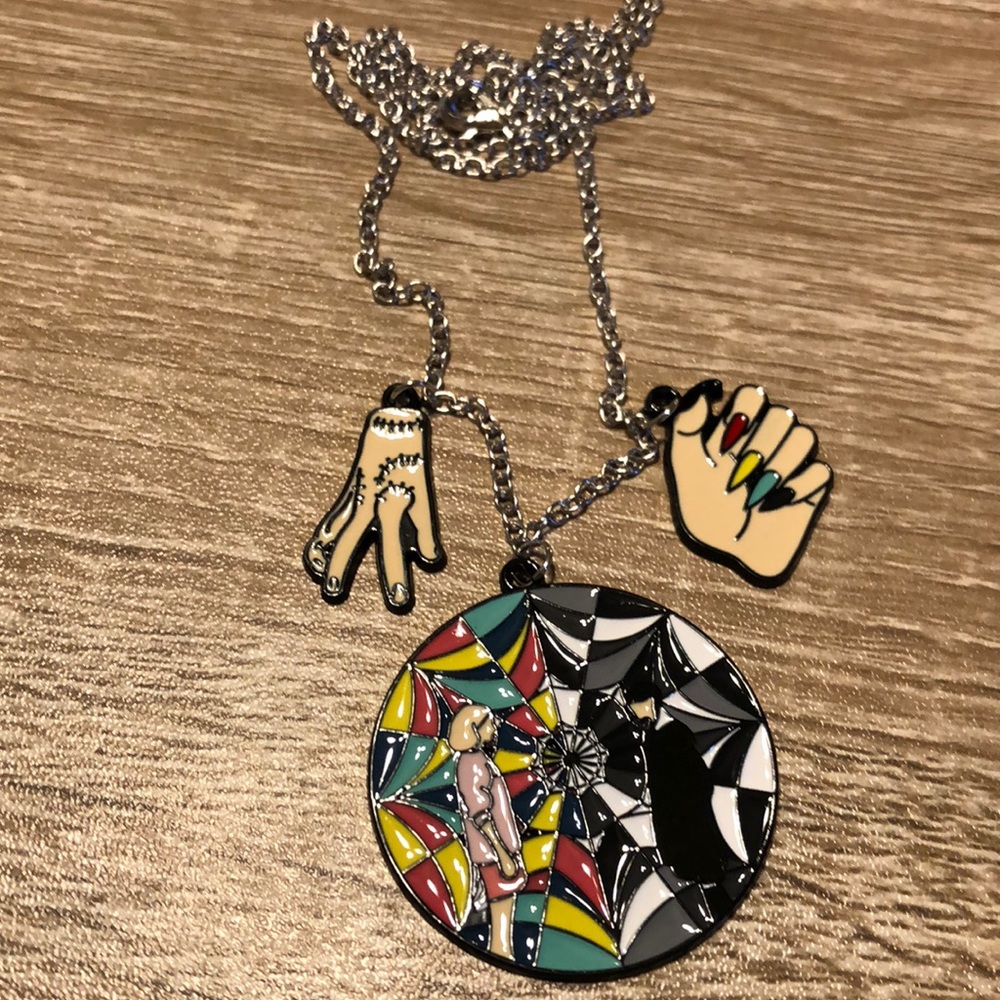 Wednesday adams tv show necklace